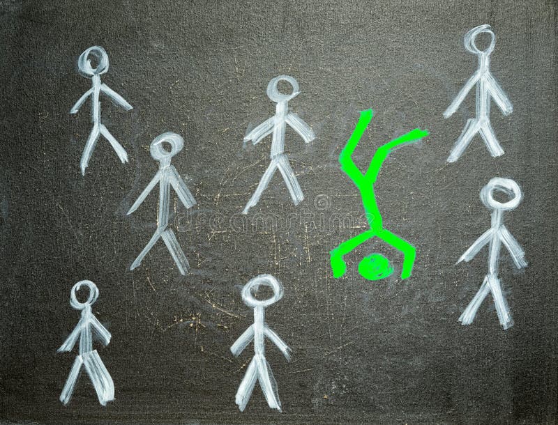 Different and unique concept royalty free stock images Different and unique concept royalty free stock images