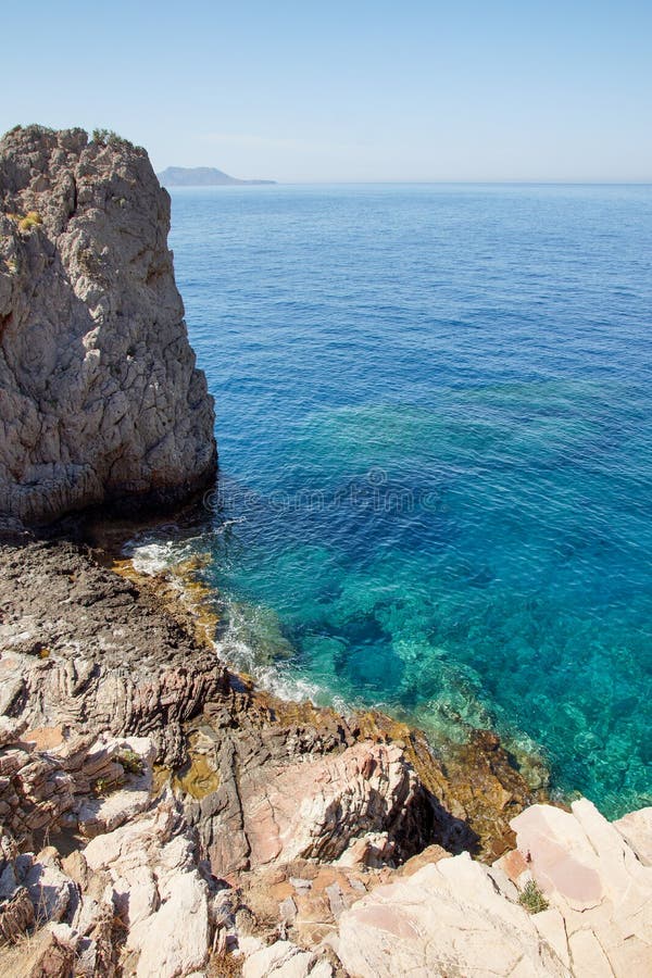 Different views of the coast of Greece stock photos