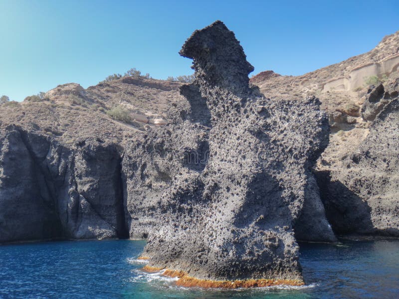 Different views of the coast of Greece royalty free stock photography