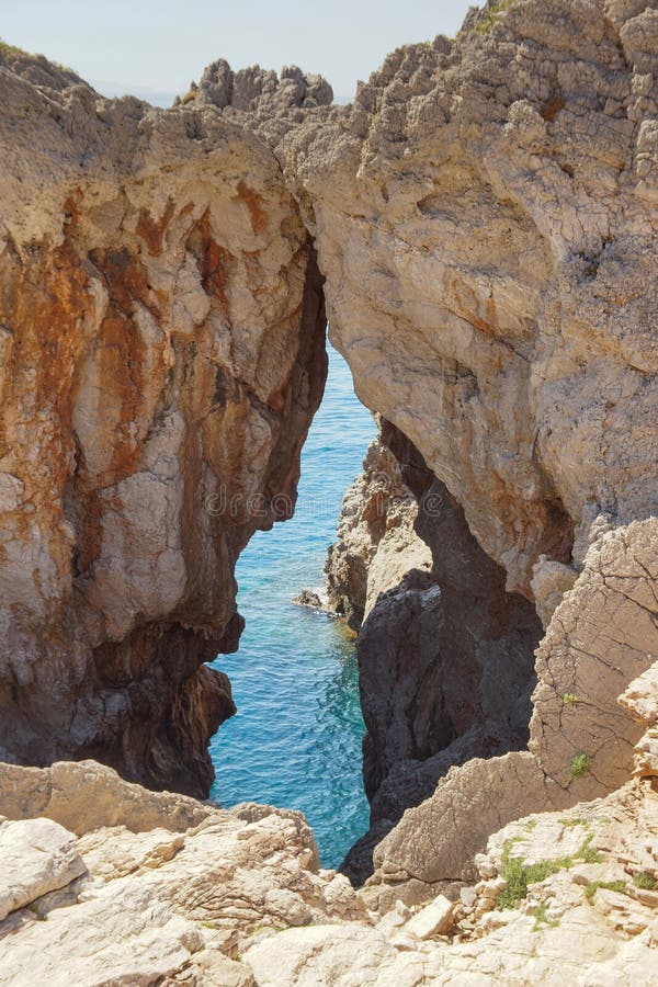 Different views of the coast of Greece stock photo