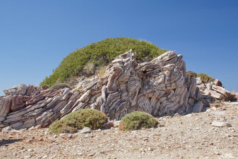 Different views of the coast of Greece royalty free stock photo