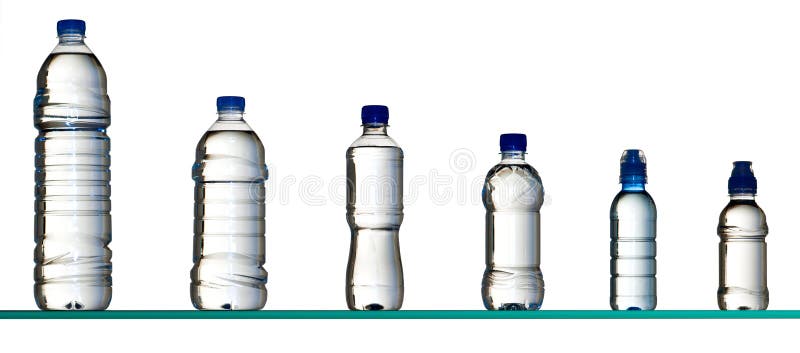 Different water bottles