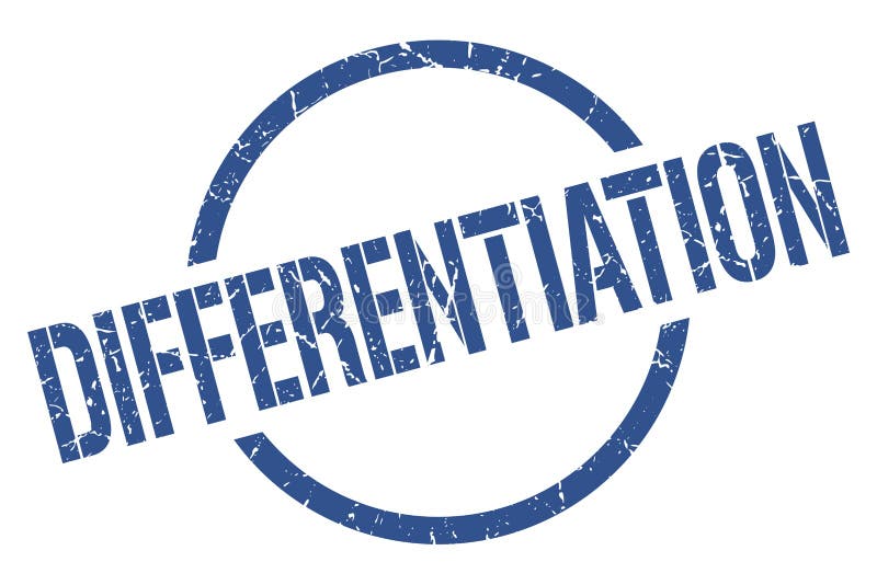 Differentiation stamp stock vector. Illustration of stamp - 136953240
