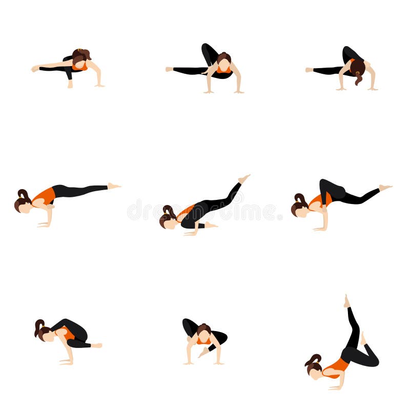 Yoga Pose Balancing Stick Free Vector and graphic 189259340.