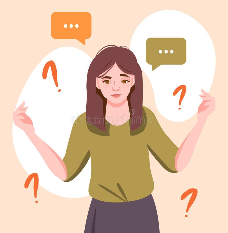 Difficult choice concept stock illustration