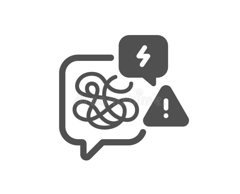 Difficult stress icon. Psychology chat sign. Vector royalty free illustration