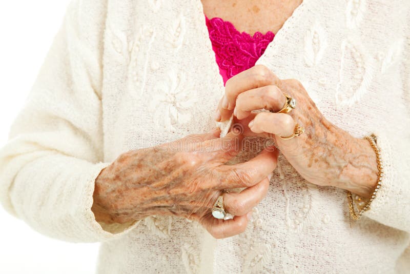 Difficulties of Arthritis stock images