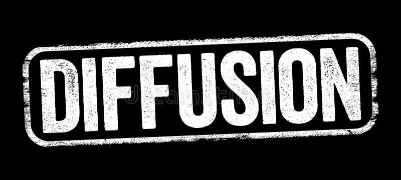 Diffusion is the net movement of anything generally from a region of higher concentration to a region of lower concentration, text stamp concept background. Membrane diffusion stock images, royalty-free photos and pictures
