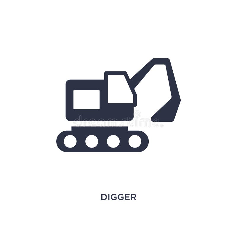 digger icon. Simple element illustration from history concept. digger editable symbol design on white background. Can be use for web and mobile. digger icon. Simple element illustration from history concept. digger editable symbol design on white background. Can be use for web and mobile