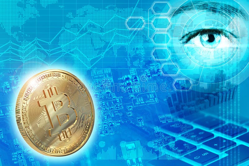 Digitaal geld en cryptocurrency abstract concept vector illustratie Digitaal geld en cryptocurrency abstract concept vector illustratie