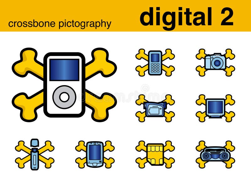 Digital 2 crossbone pictography