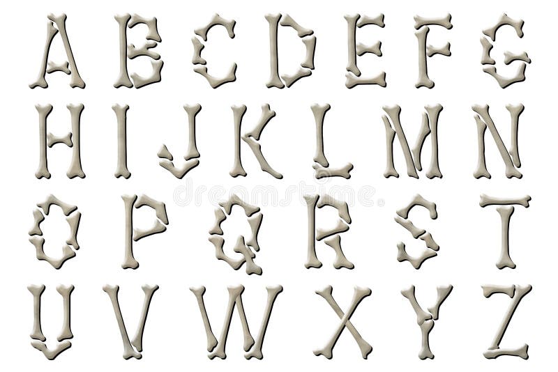 This A to Z alphabet is hand created digitally for your design purposes in a Halloween skeleton bones style, perfect for posters, banners, scrapbooking, etc. This A to Z alphabet is hand created digitally for your design purposes in a Halloween skeleton bones style, perfect for posters, banners, scrapbooking, etc.