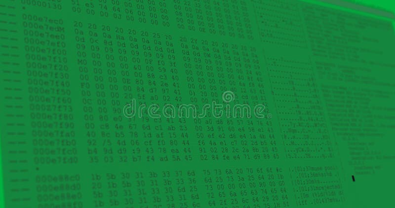 Digital animation of computer interface data processing and programming coding computer script programming and interface ελεύθερη απεικόνιση δικαιώματος