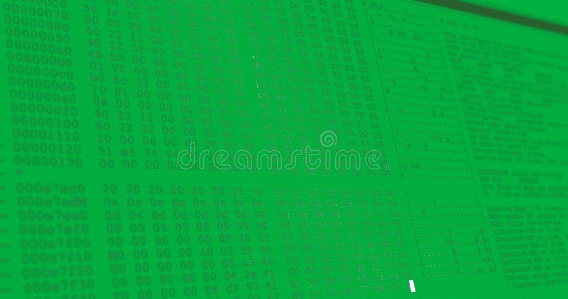 Digital animation of computer interface data processing and programming coding computer script programming and interface απεικόνιση αποθεμάτων