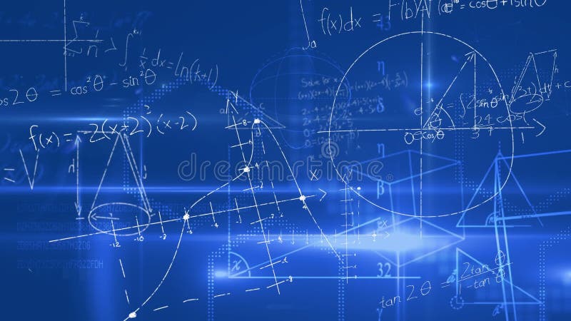 Mathematical Equations and Figures Stock Footage - Video of formula ...