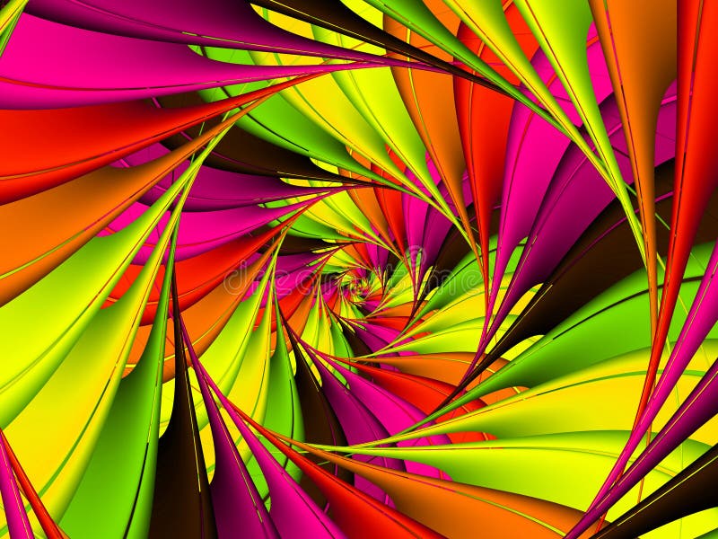 Digital Art Abstract Lime Green And Pink Spiral Background Stock Image Image of rainbow