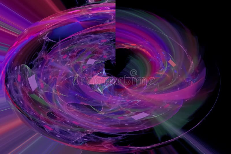 Abstract Graphic Power Shape Energy Concept Artistic Glowing Stock
