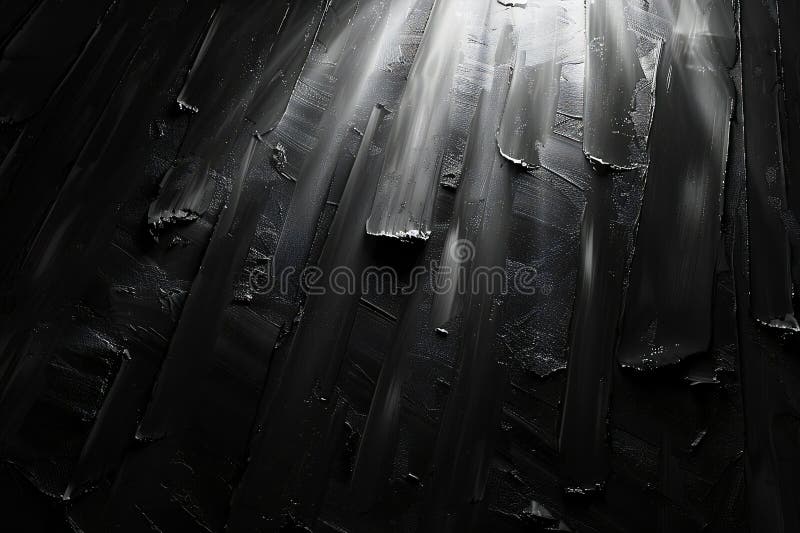 Digital artwork of black and white background with a light shining up vector illustration.