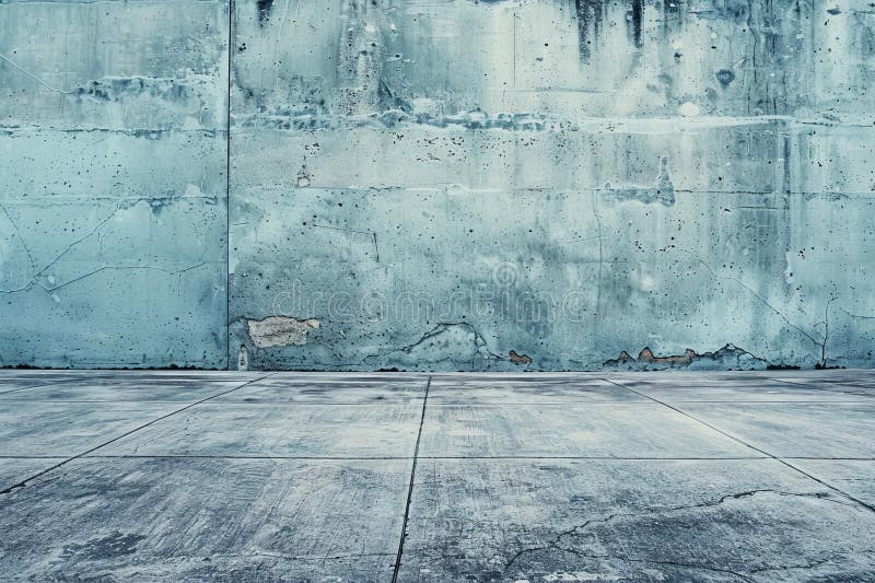 Digital artwork of concrete wall, empty concrete floor, high resolution, ultra realistic photography vector illustration