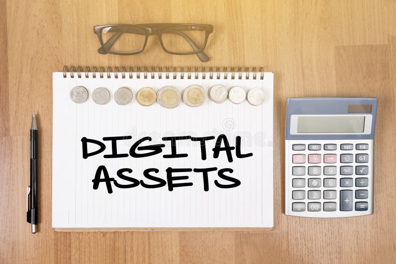 DIGITAL ASSETS royalty free stock images