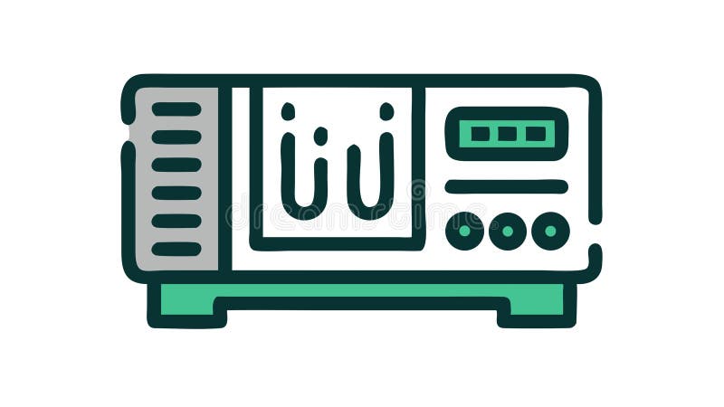 Digital Audio Mixer or Equalizer. Sound engineering equipment icon. vector design Generative AI stock illustration