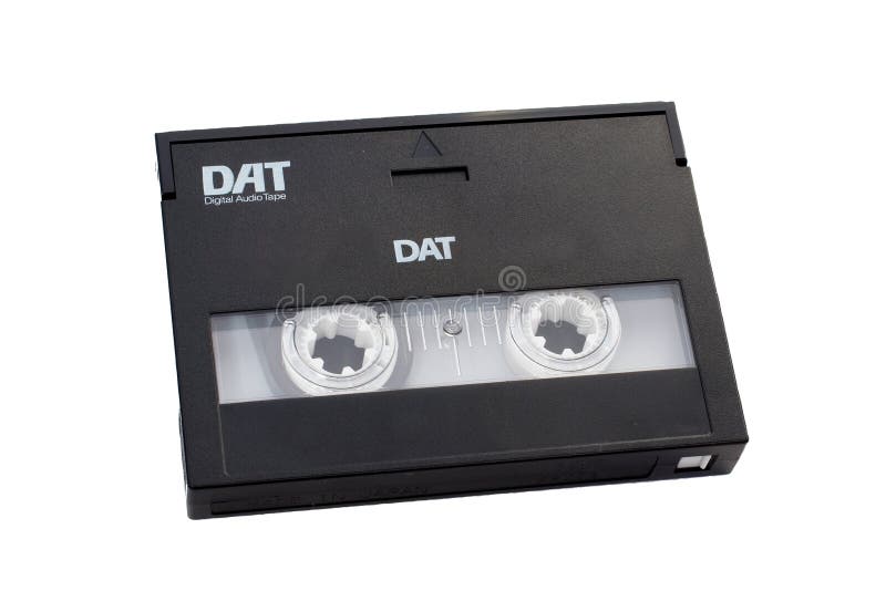 Digital Audio Tape DAT with Path Included. Stock Image Image of
