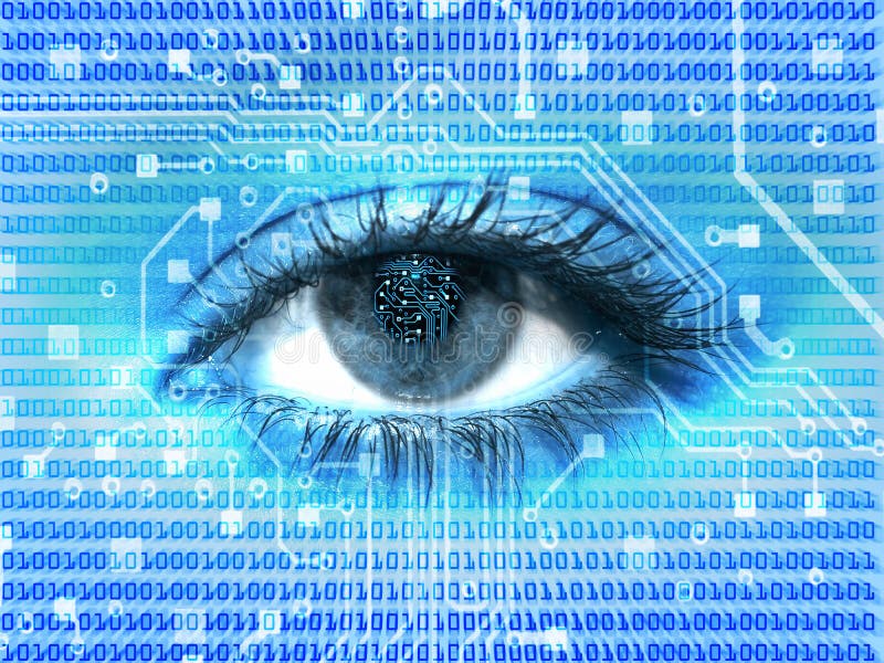 Digital-Auge stock abbildung Digital-Auge stock abbildung