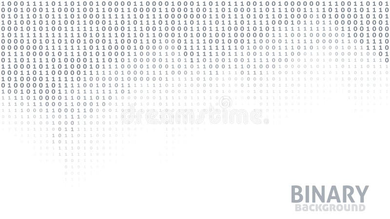 Binary Zeros and Ones on Green Background Stock Illustration ...