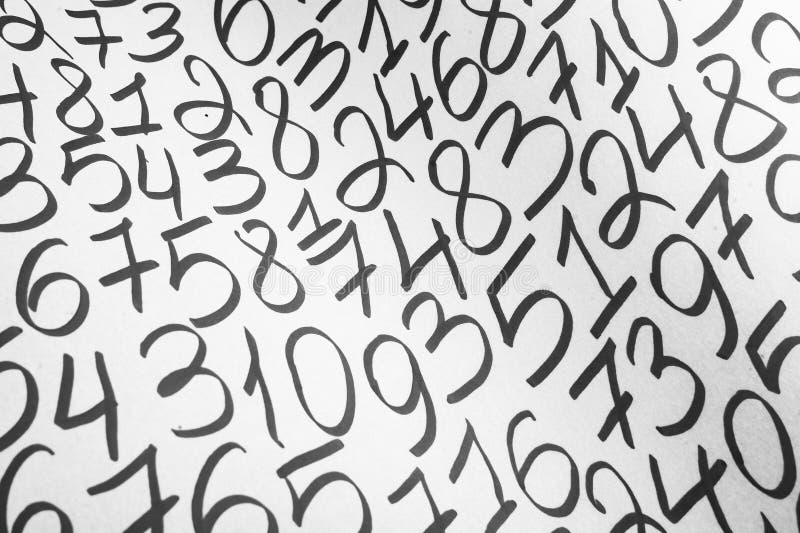 Digital background with numbers. Texture of random numbers figures. royalty free stock images