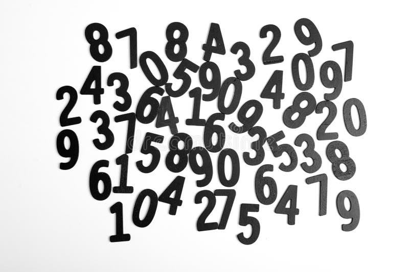 Digital background with numbers. Texture of random numbers figures. royalty free stock photo