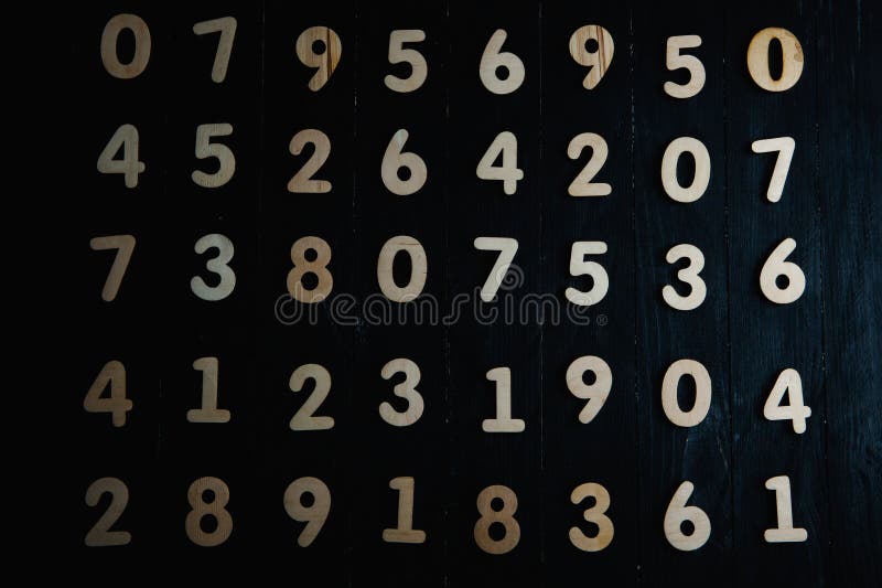 Digital background with numbers. Texture of random numbers figures. royalty free stock photo