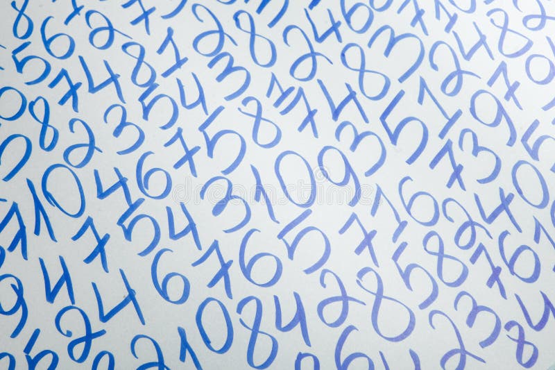 Digital background with numbers. Texture of random numbers figures. royalty free stock images