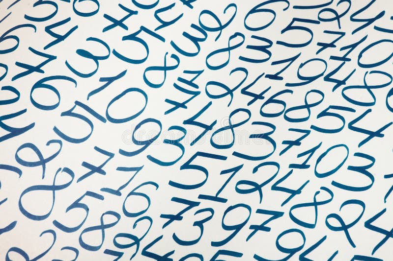 Digital background with numbers. Texture of random numbers figures. royalty free stock image