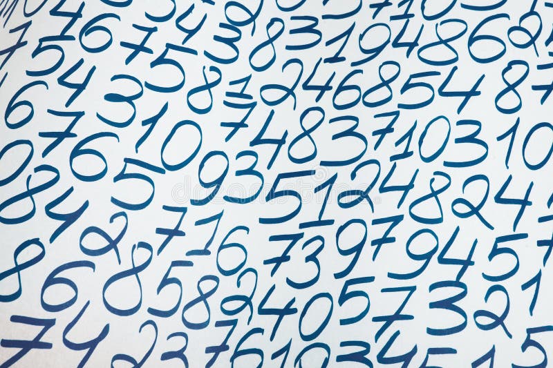 Digital background with numbers. Texture of random numbers figures. stock images