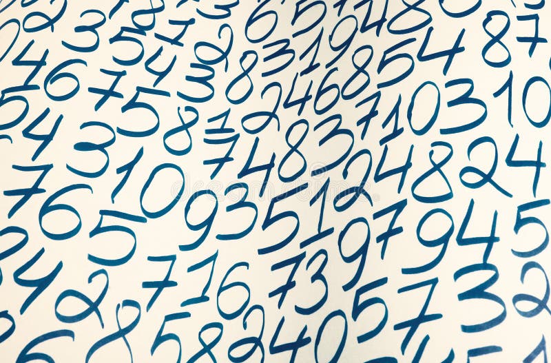 Digital background with numbers. Texture of random numbers figures. stock photos