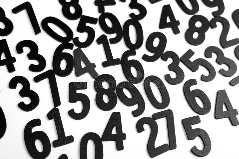Digital background with numbers. Texture of random numbers figures. royalty free stock photography