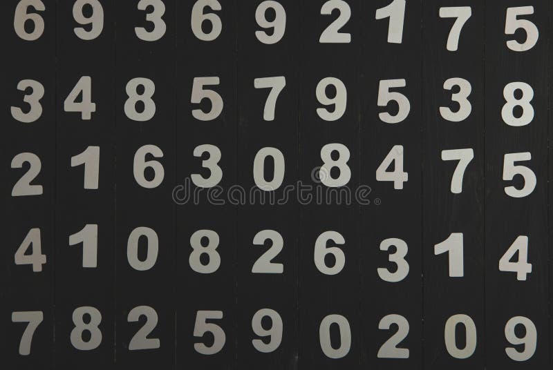 Digital background with numbers. Texture of random numbers figures. stock photos