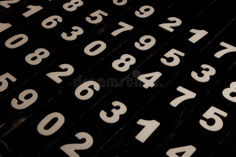 Digital background with numbers. Texture of random numbers figures. royalty free stock photography