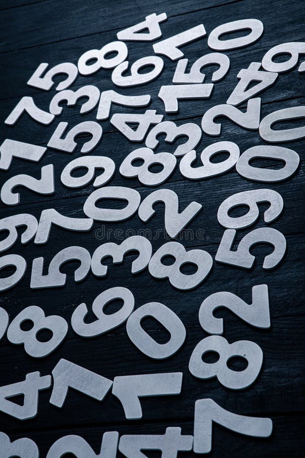 Digital background with numbers. Texture of random numbers figures. royalty free stock photography