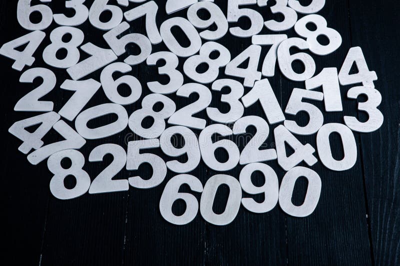 Digital background with numbers. Texture of random numbers figures. stock photography