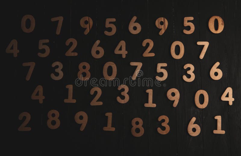Digital background with numbers. Texture of random numbers figures. royalty free stock images