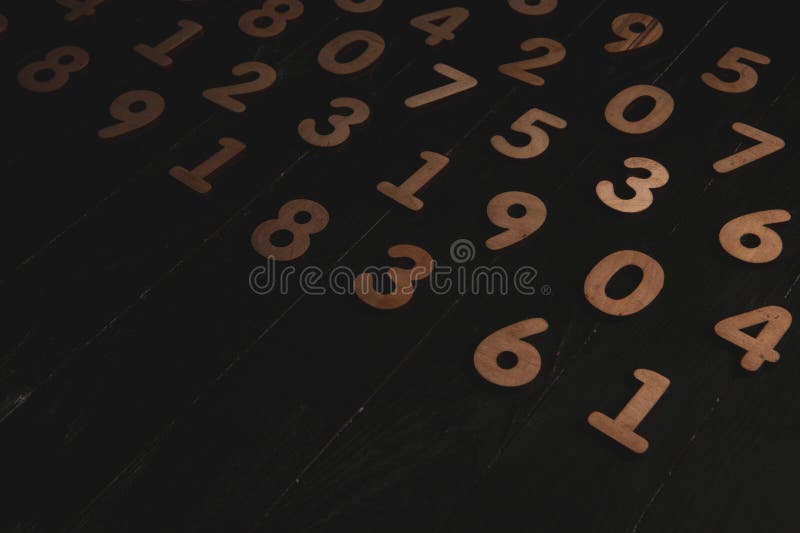 Digital background with numbers. Texture of random numbers figures. royalty free stock image
