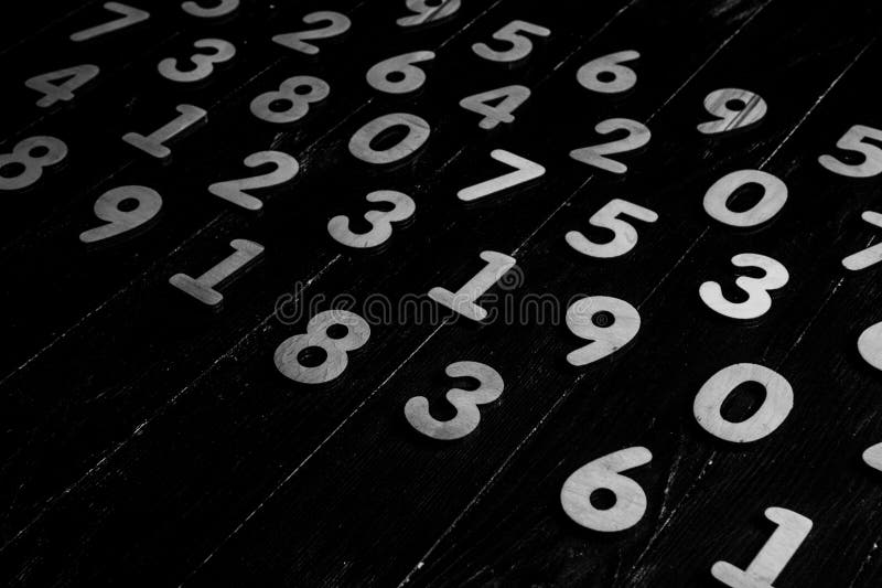 Digital background with numbers. Texture of random numbers figures. royalty free stock photos