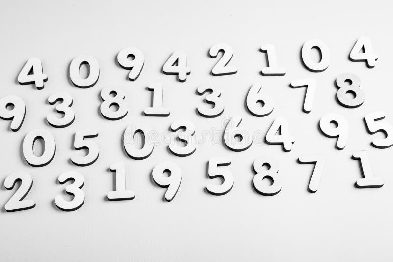 Digital background with numbers. Texture of random numbers figures. royalty free stock photography