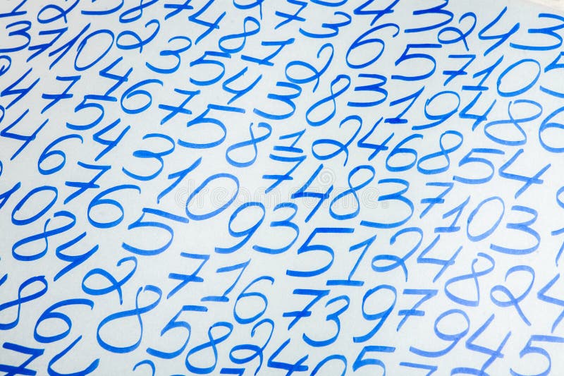 Digital background with numbers. Texture of random numbers figures. royalty free stock photography