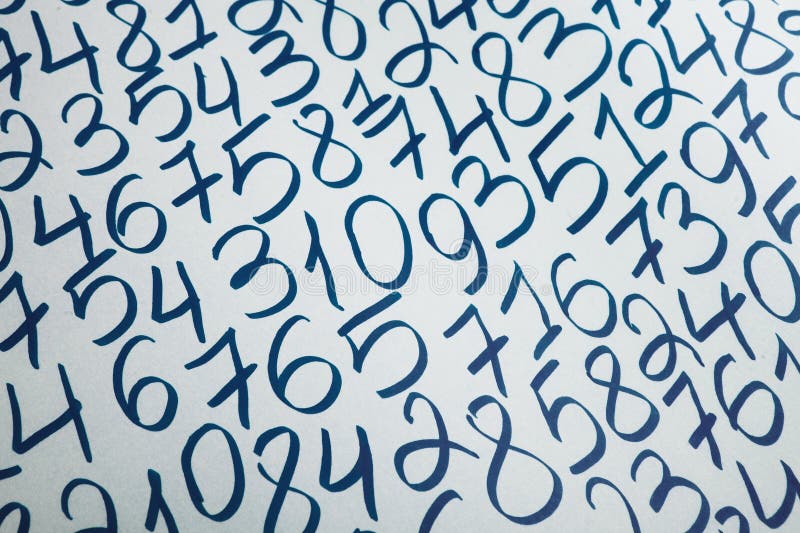 Digital background with numbers. Texture of random numbers figures. stock photography