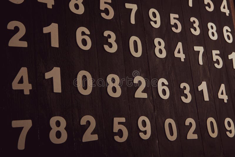 Digital background with numbers. Texture of random numbers figures. royalty free stock images