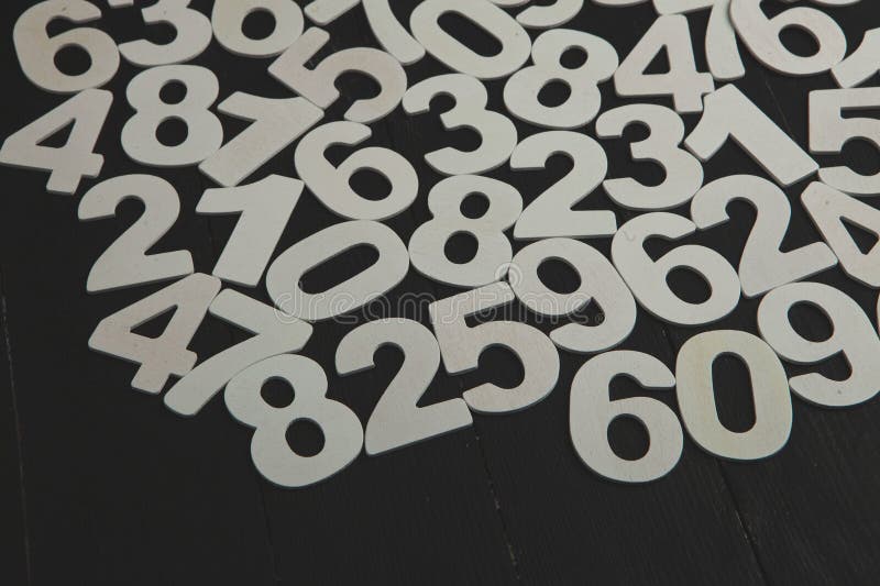 Digital background with numbers. Texture of random numbers figures. royalty free stock photography