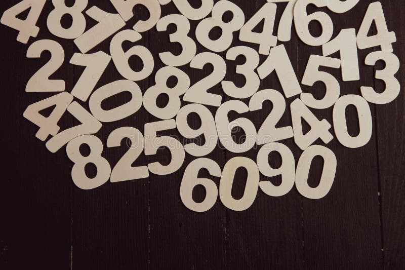 Digital background with numbers. Texture of random numbers figures. stock photos