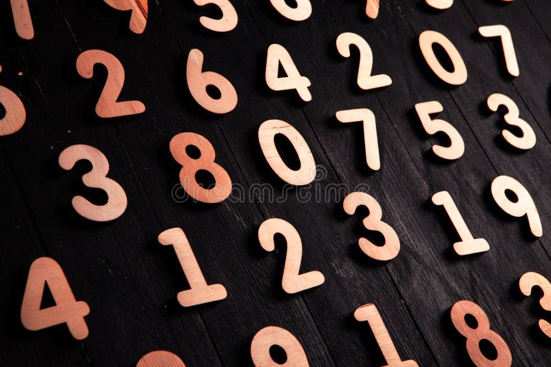 Digital background with numbers. Texture of random numbers figures. royalty free stock photography